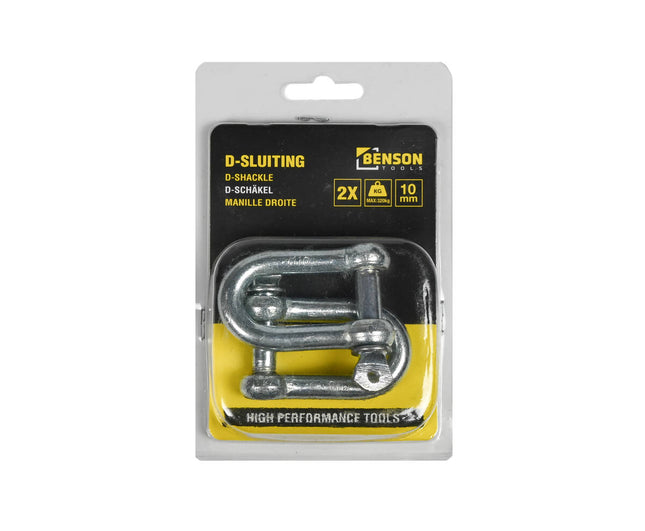 D-sluiting 10 mm 2 dlg, Q235, WL 320 kg, ideaal voor zware lasten