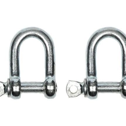 D-sluiting 5 mm 2-dlg, 80 kg, Q235 staal, ideaal voor touwverbindingen