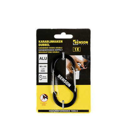 Doppelkarabiner 90x40 mm – Ideal für Camping & Reisen