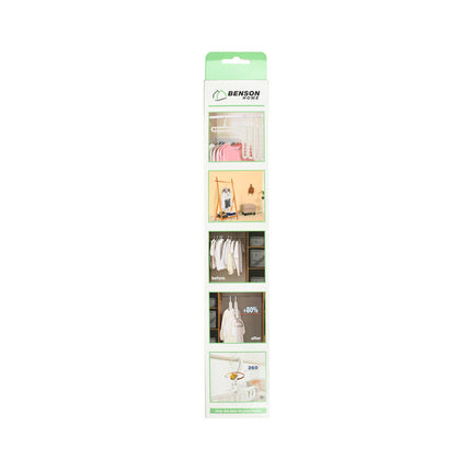 9-in-1 Kledinghanger Wit: Bespaar 80% Ruimte, Geschikt voor Kleding en Accessoires