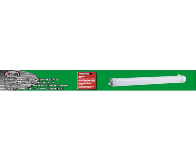 LED Armatuur 18W 60cm IP40 Koppelbaar met Bewegingssensor, 6500K