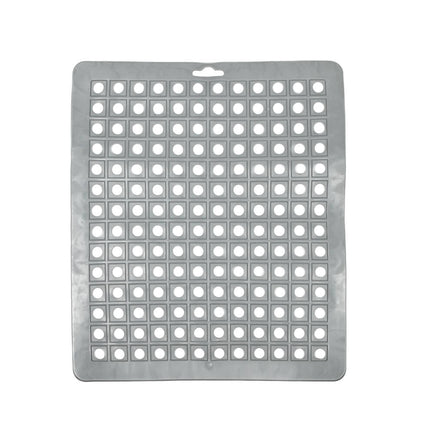 Gootsteenmat PVC 25x29 cm Grijs - Beschermt Servies in Gootsteen