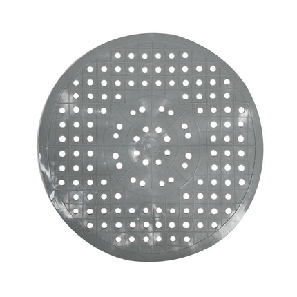 Ronde Grijze PVC Gootsteenmat 28cm - Beschermt Glazen en Servies