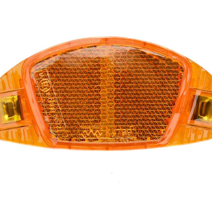 Fietsreflector Set 4-dlg K-MARK, Oranje, Spaakmontage Zichtbaarheid