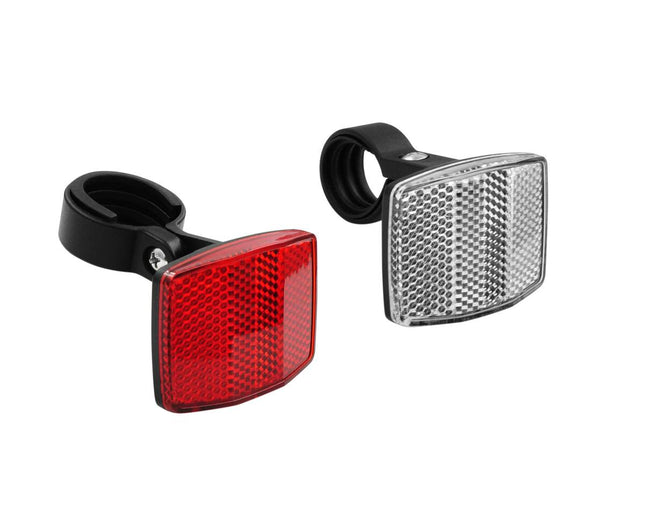K-MARK Fietsreflector Set: Voor- en Achterreflector, Eenvoudige Montage
