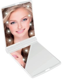 Make-up spiegel 8 LED zakspiegel mix – Afmeting 11,5 x 8,5 cm, 12V, 8,5 cm, 8,2 cm