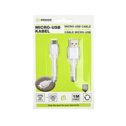 USB Micro USB Kabel 1m - Snel Opladen en Gegevensoverdracht Android