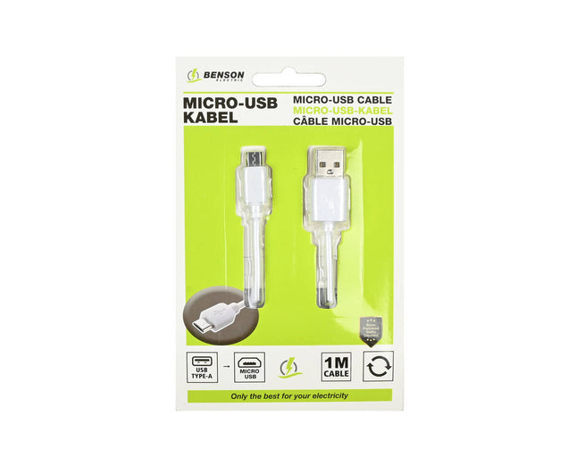 USB Micro USB Kabel 1m - Snel Opladen en Gegevensoverdracht Android