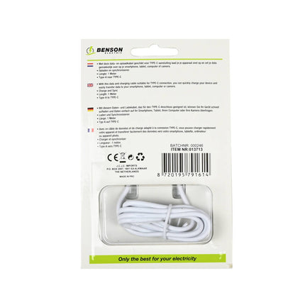 USB Type-C Kabel 1m - Snelle Oplading & Gegevensoverdracht