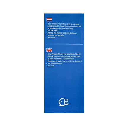 Universele Auto Telefoonhouder met Sterke Zuignap, ABS, 7x5.5x10.5cm
