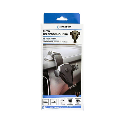 Universele Auto Telefoonhouder met Sterke Zuignap, ABS, 7x5.5x10.5cm