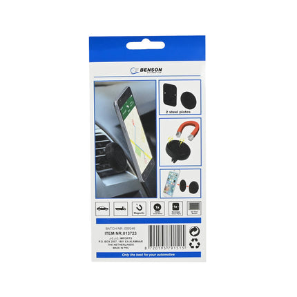 Magnetische Auto Telefoonhouder, Geschikt voor Alle Smartphones