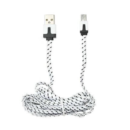 Micro USB Kabel 2m Nylon - Snel Opladen & Gegevensoverdracht