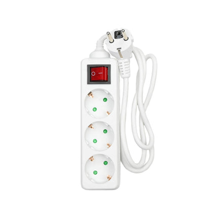Stekkerdoos 3-voudig RA Schakelaar 1m, 3680W, 16A, 250V, Thuis/Onderweg