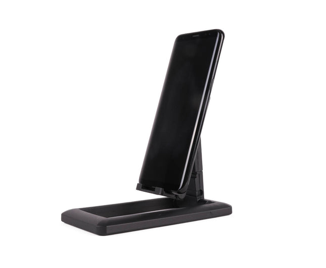 Zwarte Opvouwbare Telefoon/Tablet Houder 7x14x5cm, Verstelbare Hoek