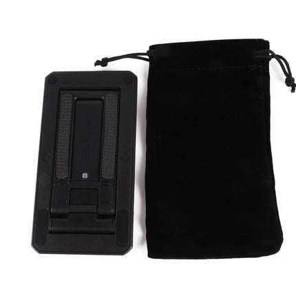 Zwarte Opvouwbare Telefoon/Tablet Houder 7x14x5cm, Verstelbare Hoek