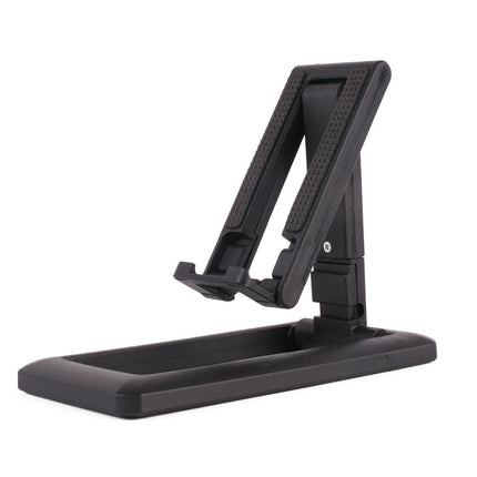 Zwarte Opvouwbare Telefoon/Tablet Houder 7x14x5cm, Verstelbare Hoek