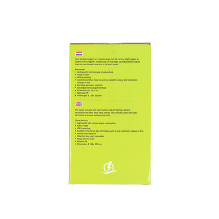 Muggenvanger 1.2W UV-lamp met USB, ideaal voor thuis en reizen.