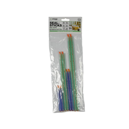 Sealsticks Set 8 dlg - Luchtdicht Sluiten, 4 Maten, Groen/Blauw