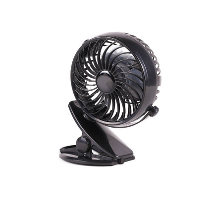 Draagbare 3-Snelheden Clipventilator, Oplaadbaar, 360° Draaibaar, USB