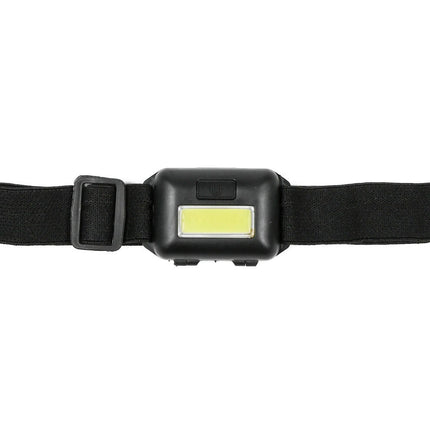 Hoofdlamp 2W COB, 80lm, 3 modi, verstelbare band, ideaal voor kamperen