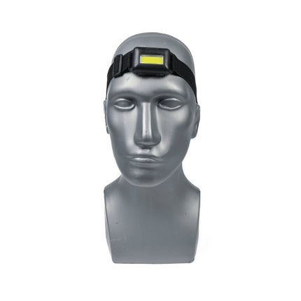 Hoofdlamp 2W COB, 80lm, 3 modi, verstelbare band, ideaal voor kamperen