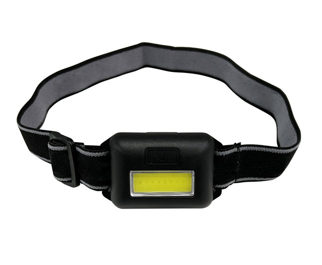 Hoofdlamp 2W COB, 80lm, 3 modi, verstelbare band, ideaal voor kamperen