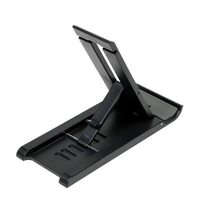 Verstelbare Smartphone Houder, 6 Posities, Vouwbaar, Zwart, 12x5x0,7cm