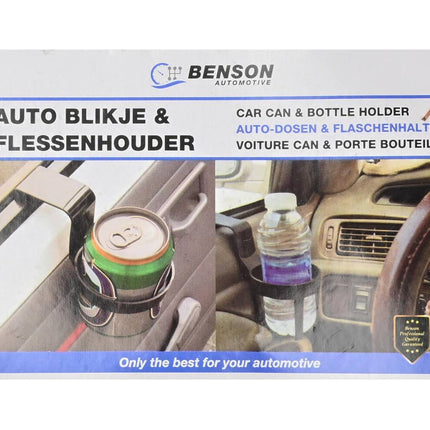 Auto Drankhouder: Bevestigbaar, Geschikt voor Blikjes en Flesjes