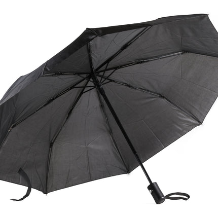 Impliva Paraplu mini zwart automatisch – Diameter 95 cm, Kleur zwart, 95 cm