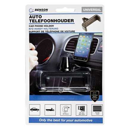Telefoonhouder Auto, 360° Draaibaar, Past 60-88mm, Ventilatierooster