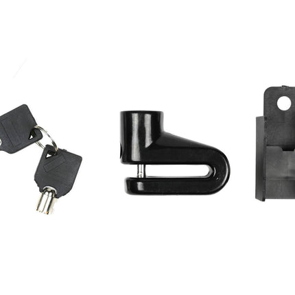 Schijfremslot 170mm 5.5mm Pin + Houder voor Motor/Scooter/Fiets