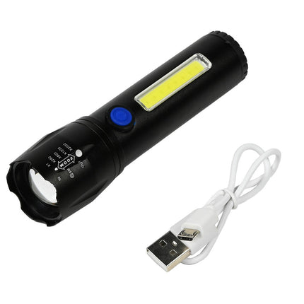Zaklamp Tactical LED + COB, 100/150 lumen, oplaadbaar, 116 mm, outdoor