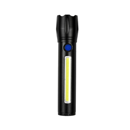 Taschenlampe Tactical LED+COB, wiederaufladbar, 141 mm, 100/150 Lumen, 4 Std. Laufzeit