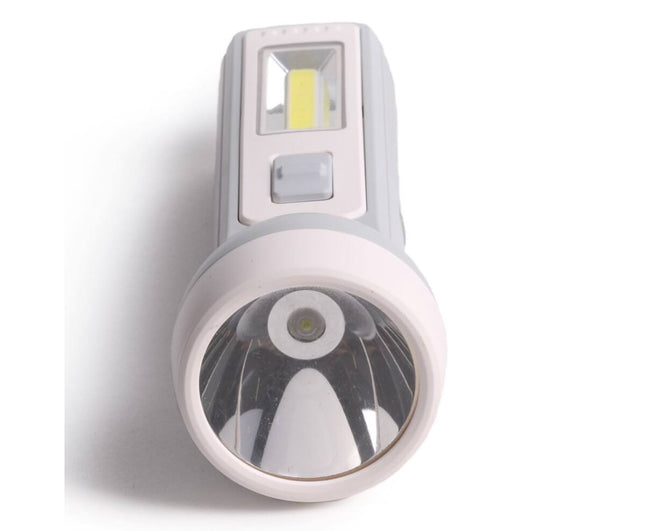 Zaklamp 1W LED + 1W COB, 800mAh USB, 157x58mm voor Kamperen