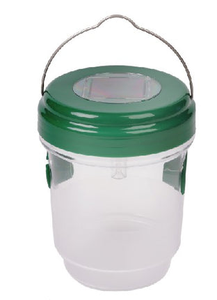 Muggen-/ wespenval solar – Afmeting Ø 9,3 x 11,8 cm, Materiaal PS + ABS, Zonnepaneel 2 V