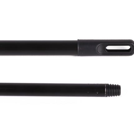 Steel 120 cm zwart – Kleur zwart, Lengte steel 120 cm, Voor een bezem en/of mop