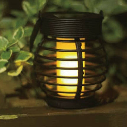 Tuinlamp Solar LED 10.8 cm, Flame Effect, Ø9 cm, 12 LED, Solar Powered