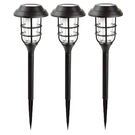Solar Tuinfakkel Set 43 cm, Vlameffect, Verlicht Paden & Patios