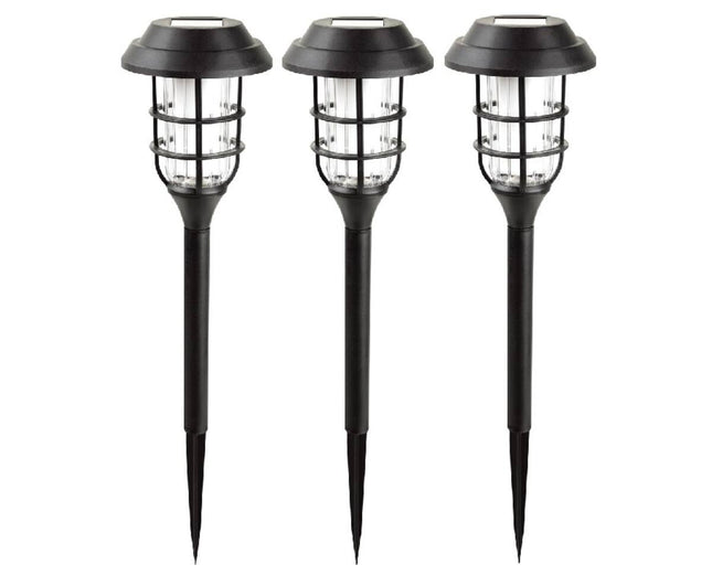 Solar Tuinfakkel Set 43 cm, Vlameffect, Verlicht Paden & Patios