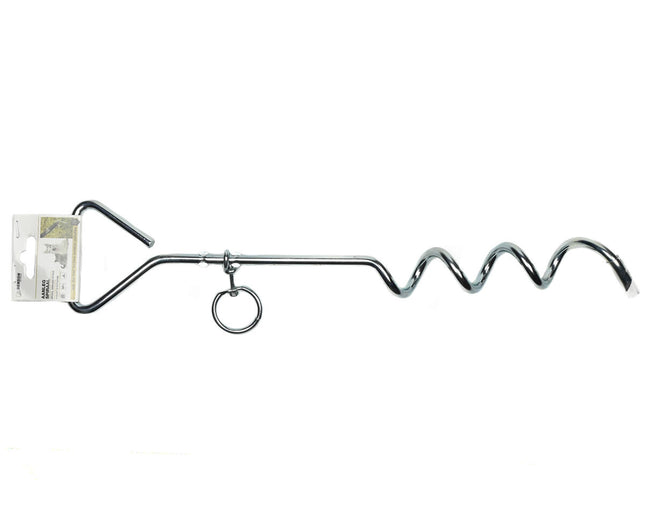 Anker-Spiralpfahl für Hunde & Katzen, 16,5 cm, verzinkter Stahl, Camping