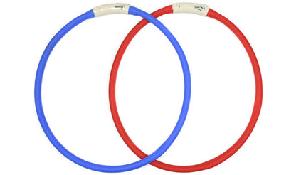 LED Hondenhalsband, USB-oplaadbaar, Ø 23,5 cm, Waterbestendig
