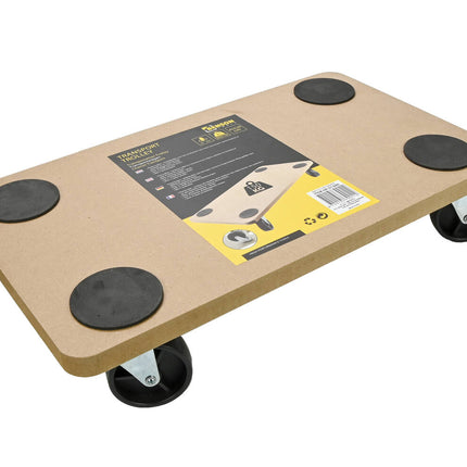 Transport Trolley 45x26 cm, 150 kg, MDF, Ø 60 mm wielen, anti-slip.