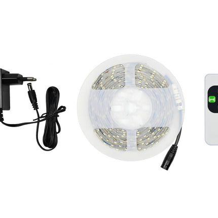 LED Strip 3m Wit 9W 500lm 6500K, Inclusief Afstandsbediening