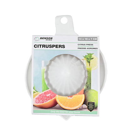 Citruspers Mix: Kunststof, 200ml, voor snelle verse citrussappen.