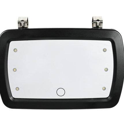Auto Make-up Spiegel 6 LED, Touch, Compact, Zonneklep Bevestiging