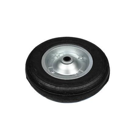 Kruiwagenwiel 335x75 mm, Semi Solid, 20 mm Asgat, Geschikt voor 80L.