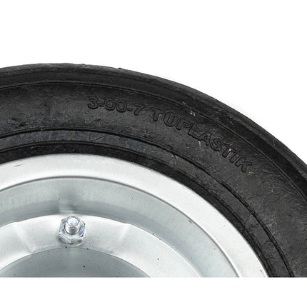 Kruiwagenwiel 335x75 mm, Semi Solid, 20 mm Asgat, Geschikt voor 80L.