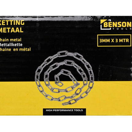 Ketting 3mm x 3m Metaal, Perfect voor Tuinieren en DIY Klussen