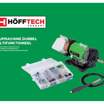 Schleifmaschine 120W: Schleifen, Schärfen & Polieren mit 103-teiligem Set